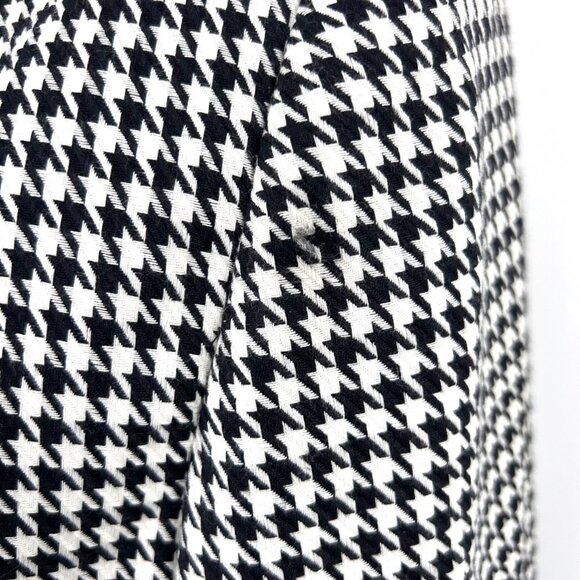 VINTAGE MORGAN MILLER HOUNDSTOOTH BLAZER JACKET W/ VELVET COLLAR/CUFFS - Picture 5 of 6